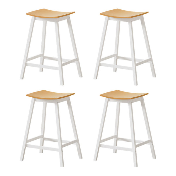 Artiss 4x Bar Stools Wooden Chairs Oak