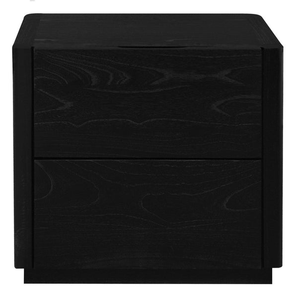 Gatsby 2-Drawer Bedside Table (Black)