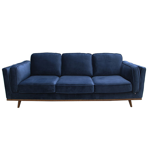 3+2+1 Seater Sofa BlueFabric Lounge Set for Living Room Couch with Wooden Frame