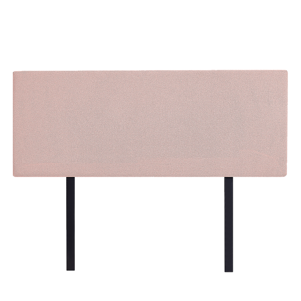 Linen Fabric Double Bed Deluxe Headboard Bedhead - Pale Pink