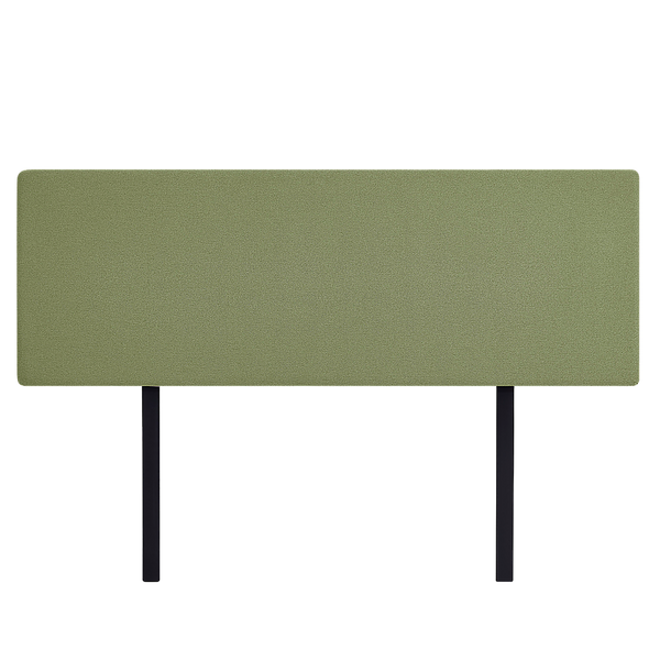 Linen Fabric King Bed Deluxe Headboard Bedhead - Olive Green