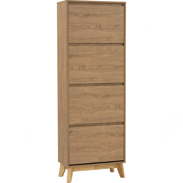 Hirado Tall Shoe Cabinet - Natural