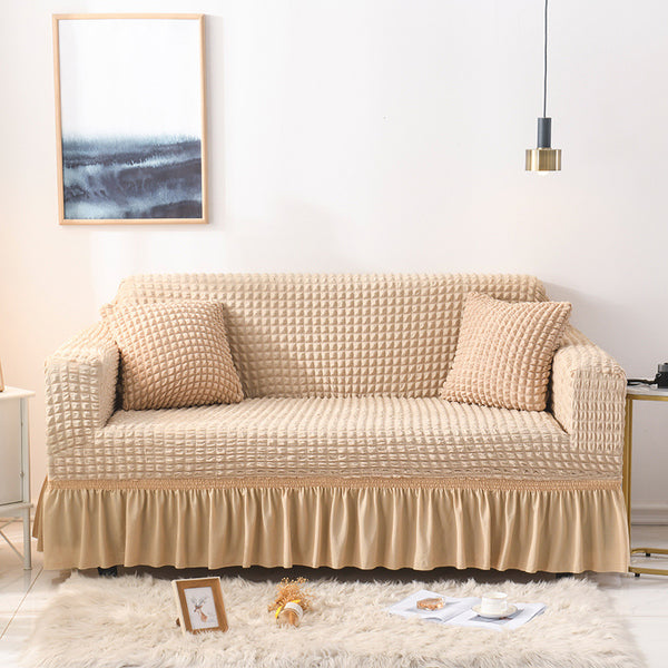 Elastic sofa cover-beige (190-230cm)