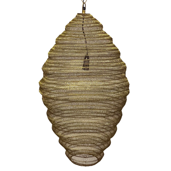 Badu Pendant Gold - Sweet Pea Interiors