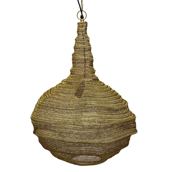 Elimu Pendant Gold - Sweet Pea Interiors