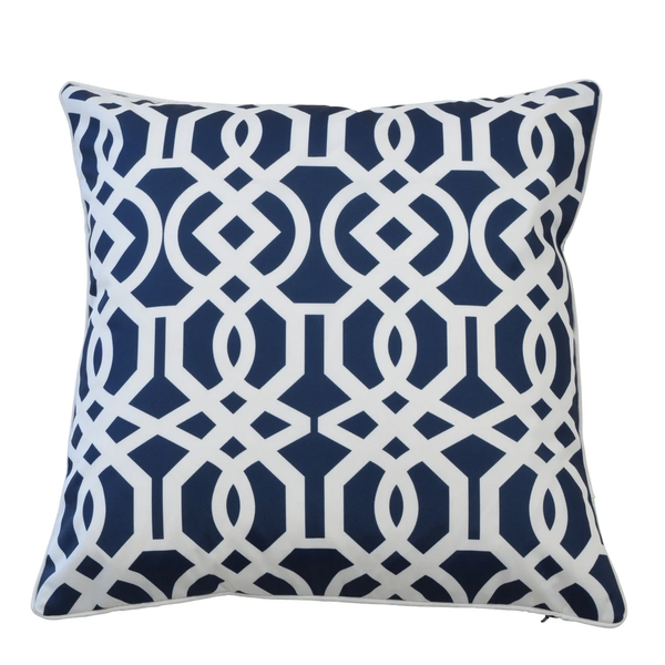 Monaco Indoor/outdoor Cushion Navy - Sweet Pea Interiors